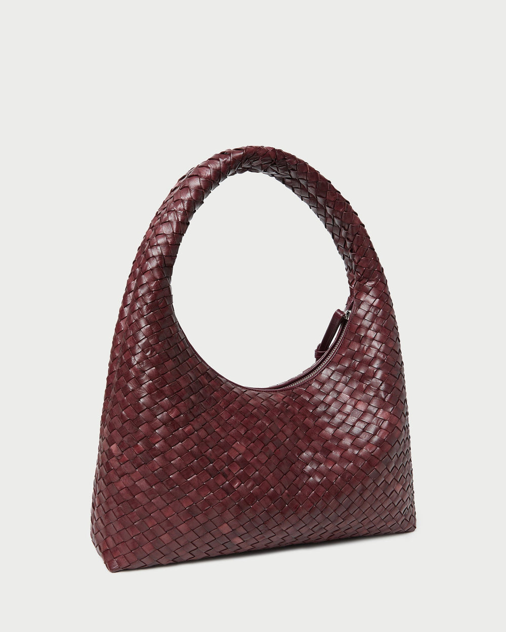 Loeffler Randall Women | Willow Maroon Woven Hobo Bag