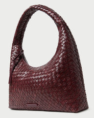 Loeffler Randall Women | Willow Maroon Woven Hobo Bag