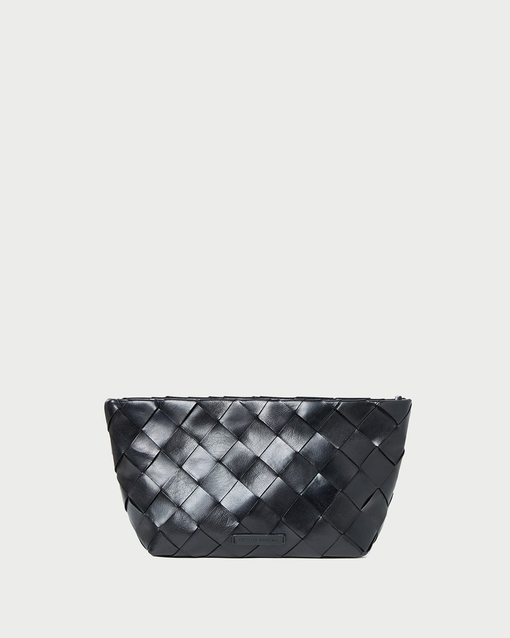 Loeffler Randall Women | Melina Black Woven Leather Clutch