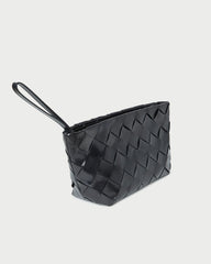 Loeffler Randall Women | Melina Black Woven Leather Clutch