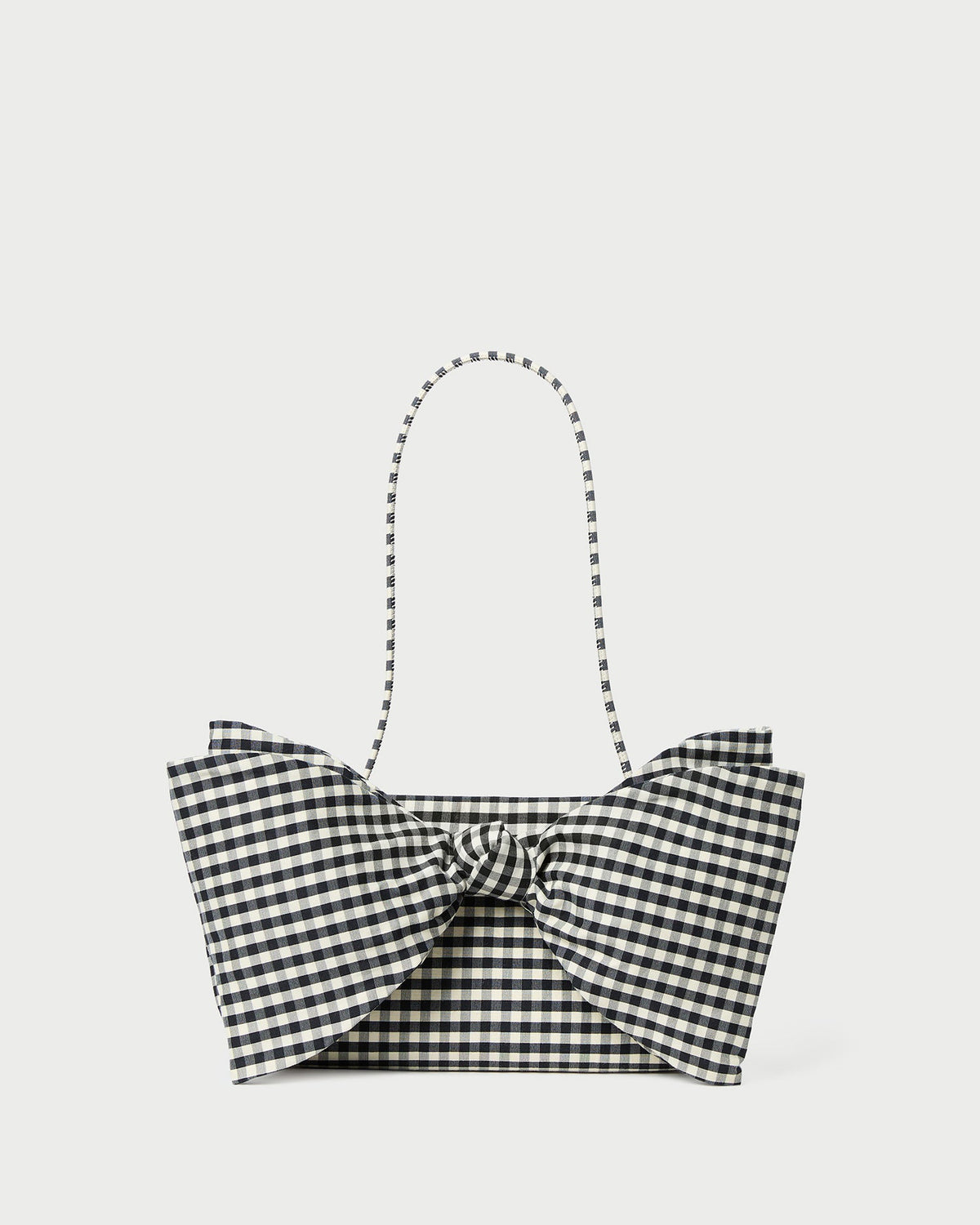 Valerie Black/White Gingham Bow Bag | Women Loeffler Randall