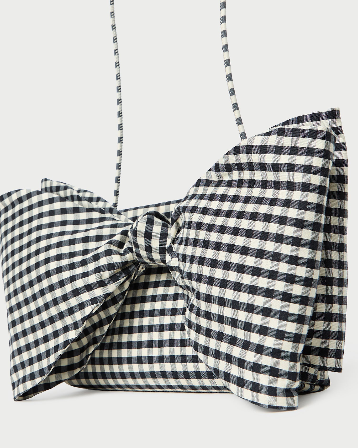 Valerie Black/White Gingham Bow Bag | Women Loeffler Randall