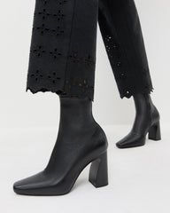 Chloe Black Leather Ankle Boot | Women Loeffler Randall