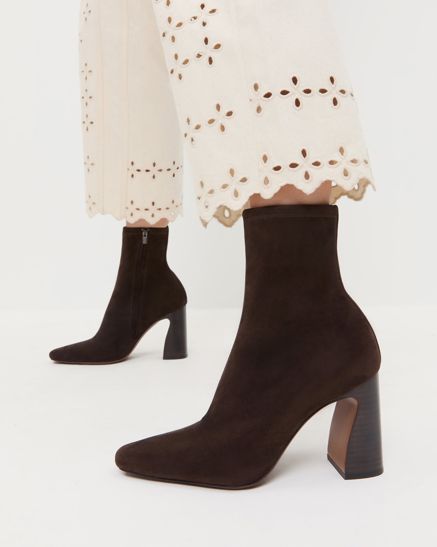 Loeffler Randall Women | Chloe Brown Suede Ankle Boot