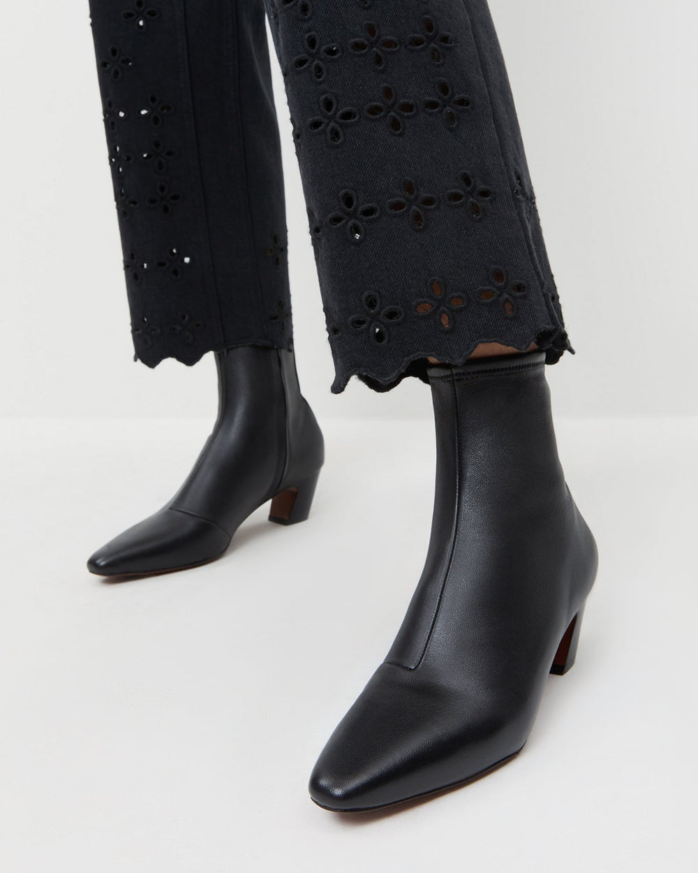 Doria Black Leather Ankle Boot | Women Loeffler Randall
