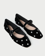 Ginger Black/Crystal Velvet Mary Jane | Loeffler Randall Women