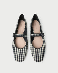 Loeffler Randall Women | Ginger Black/White Gingham Mary Jane