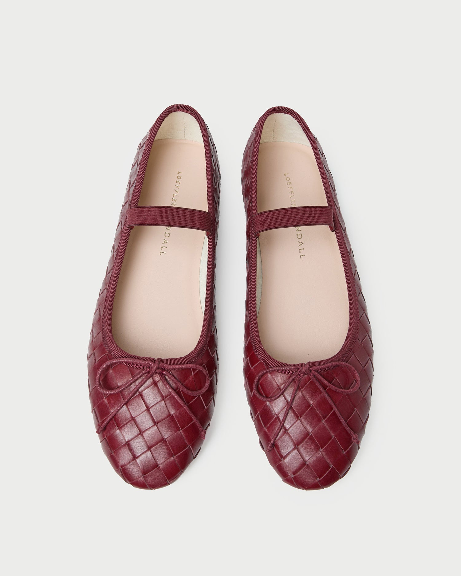 Leonie Wine Woven Ballet Flat | Loeffler Randall Women
