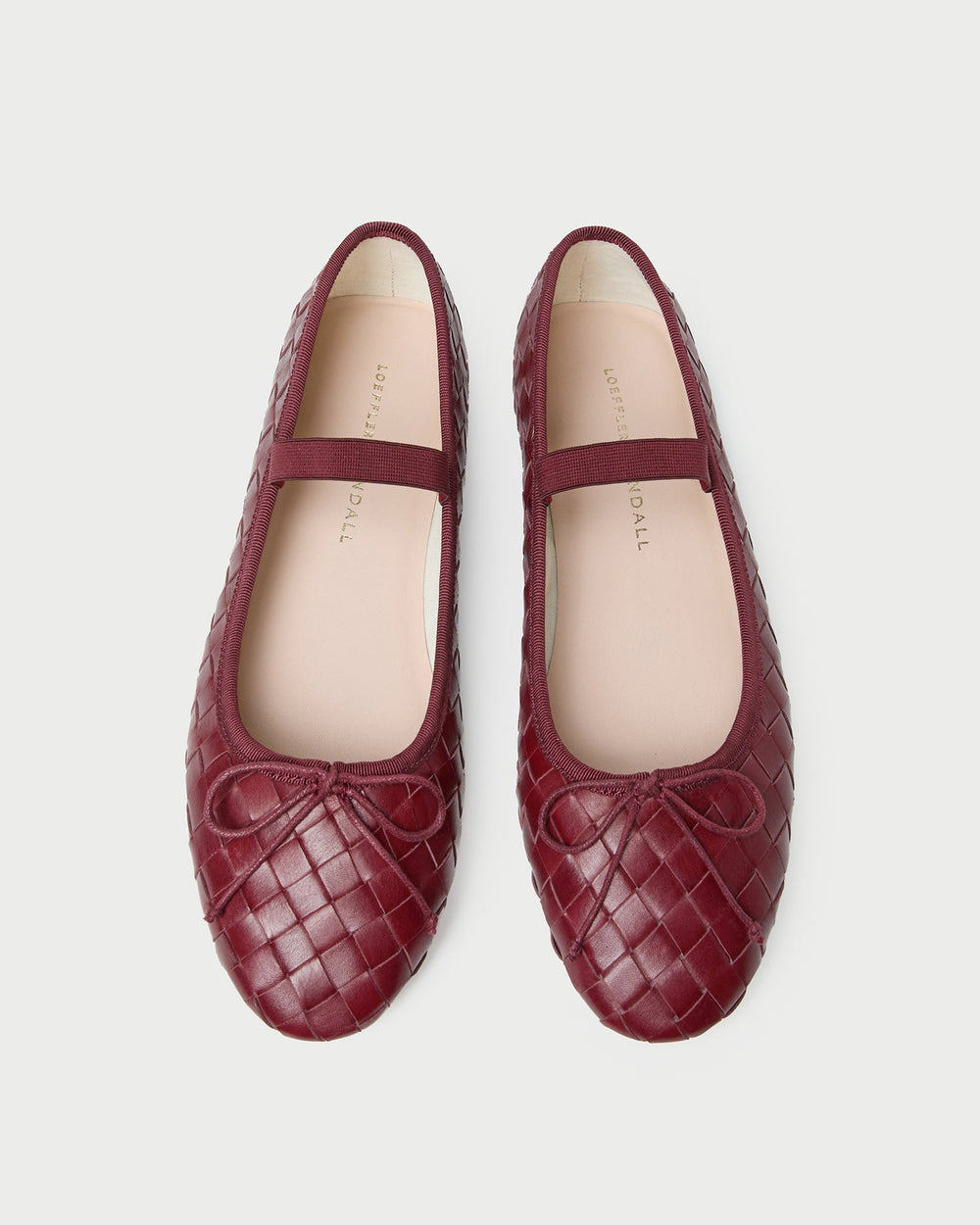 Leonie Wine Woven Ballet Flat | Loeffler Randall Women