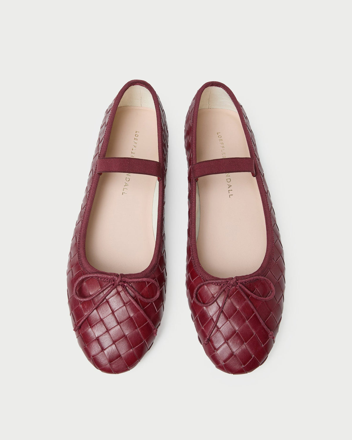Leonie Wine Woven Ballet Flat | Loeffler Randall Women