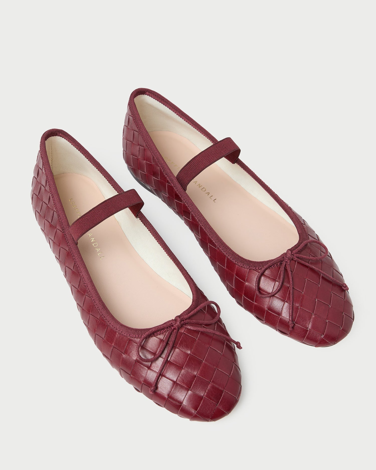 Leonie Wine Woven Ballet Flat | Loeffler Randall Women