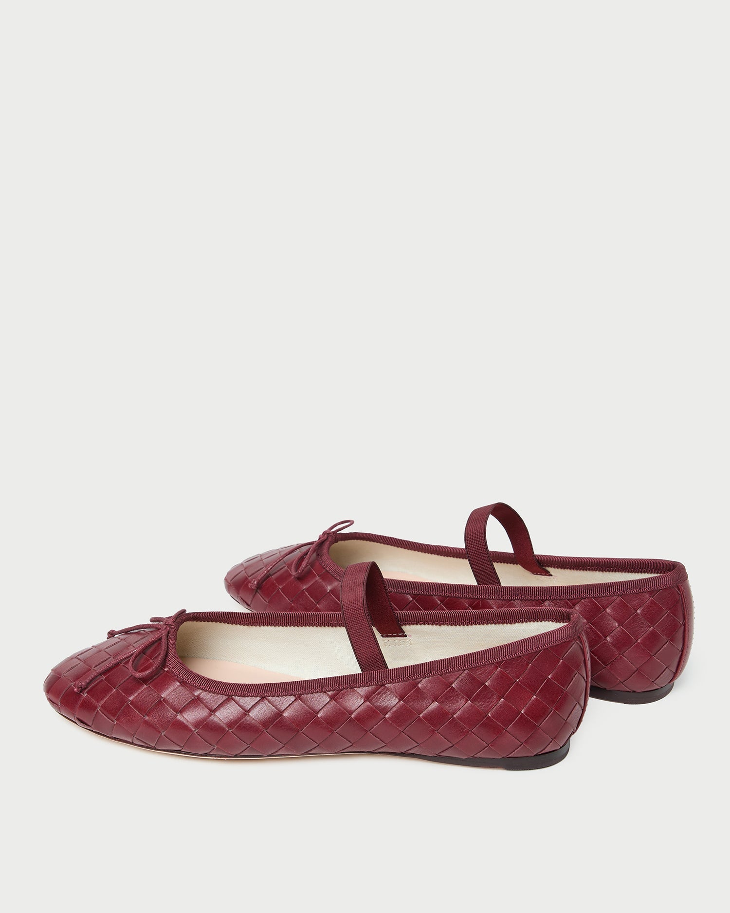 Leonie Wine Woven Ballet Flat | Loeffler Randall Women