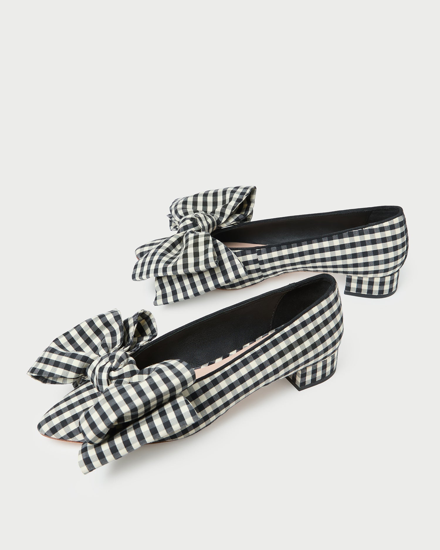 Noa Black/White Gingham Bow Flat | Loeffler Randall Women