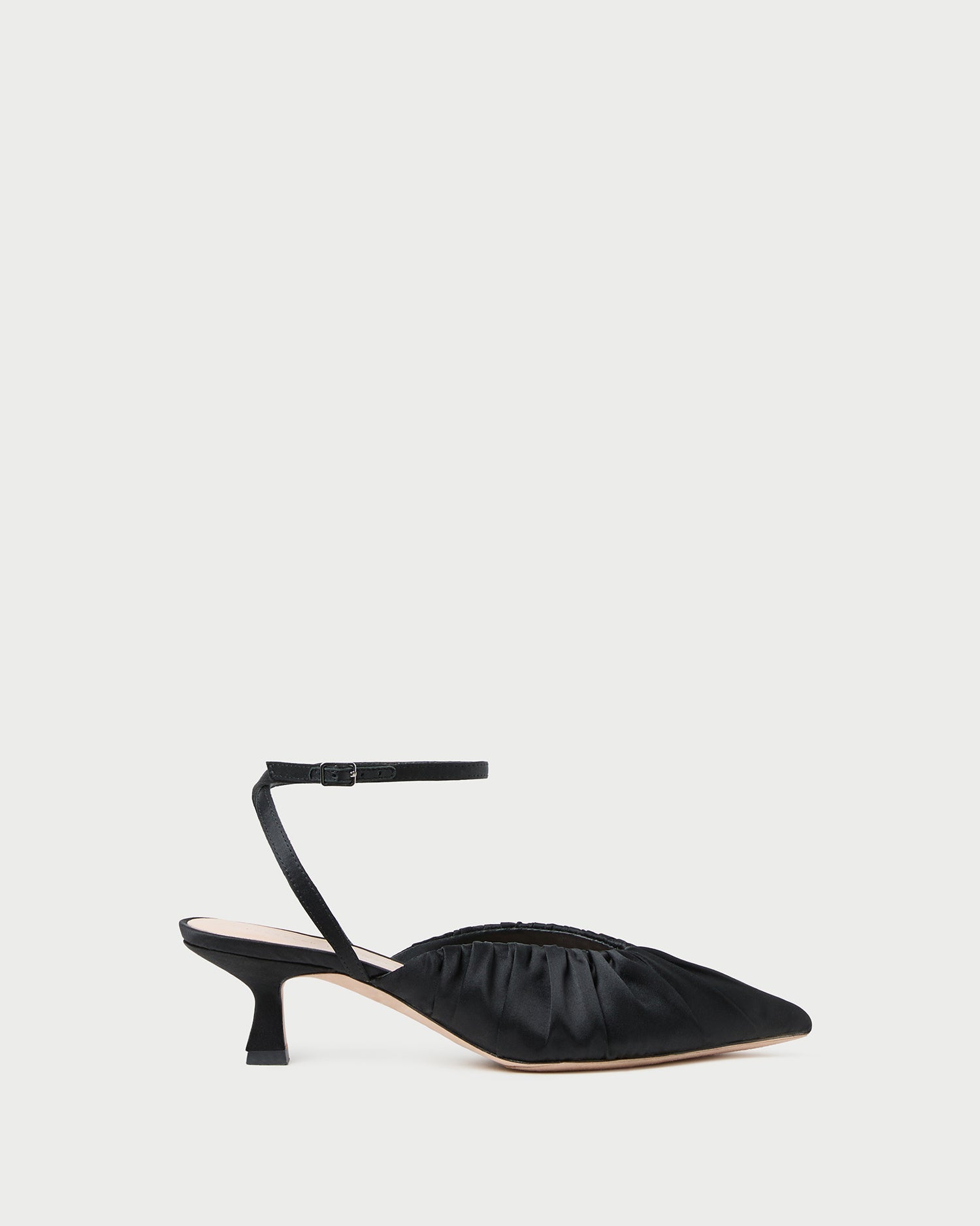 Rio Black Satin Kitten Heel | Women Loeffler Randall