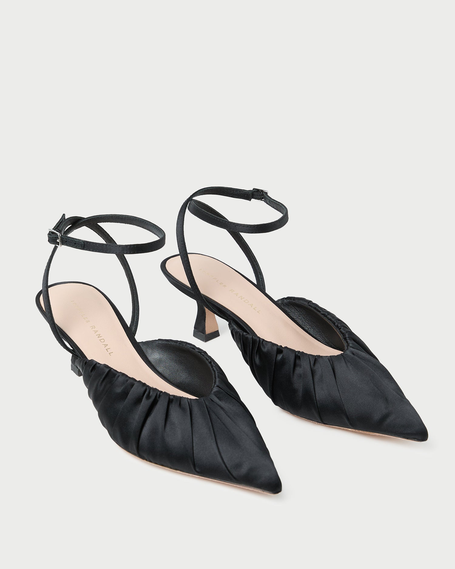 Rio Black Satin Kitten Heel | Women Loeffler Randall