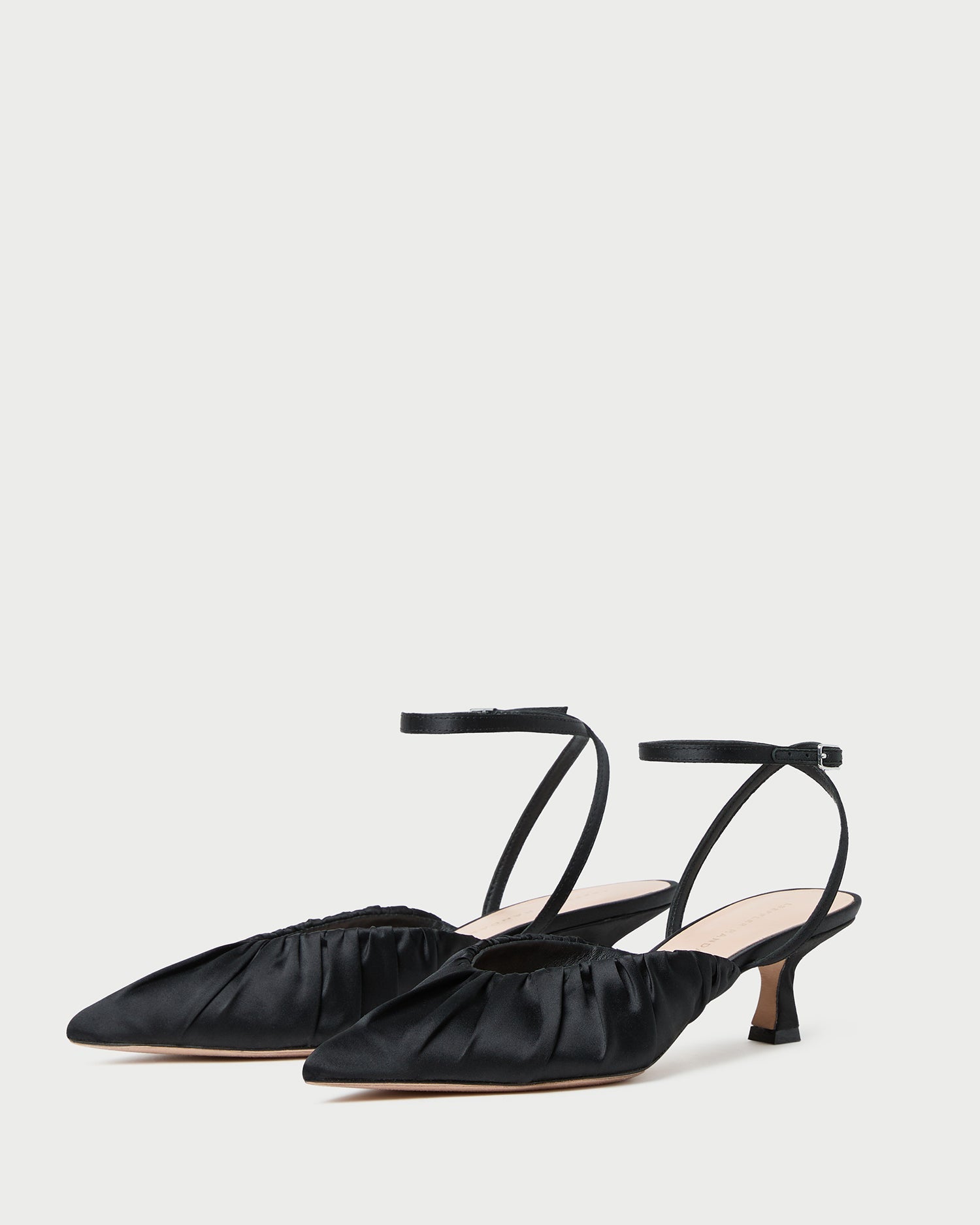 Rio Black Satin Kitten Heel | Women Loeffler Randall