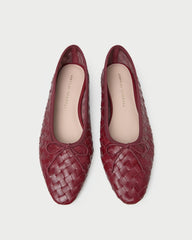 Loeffler Randall Women | Landry Wine Woven Ballet Flat
