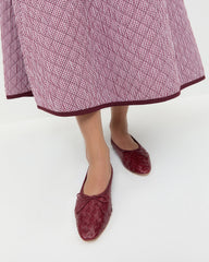 Loeffler Randall Women | Landry Wine Woven Ballet Flat