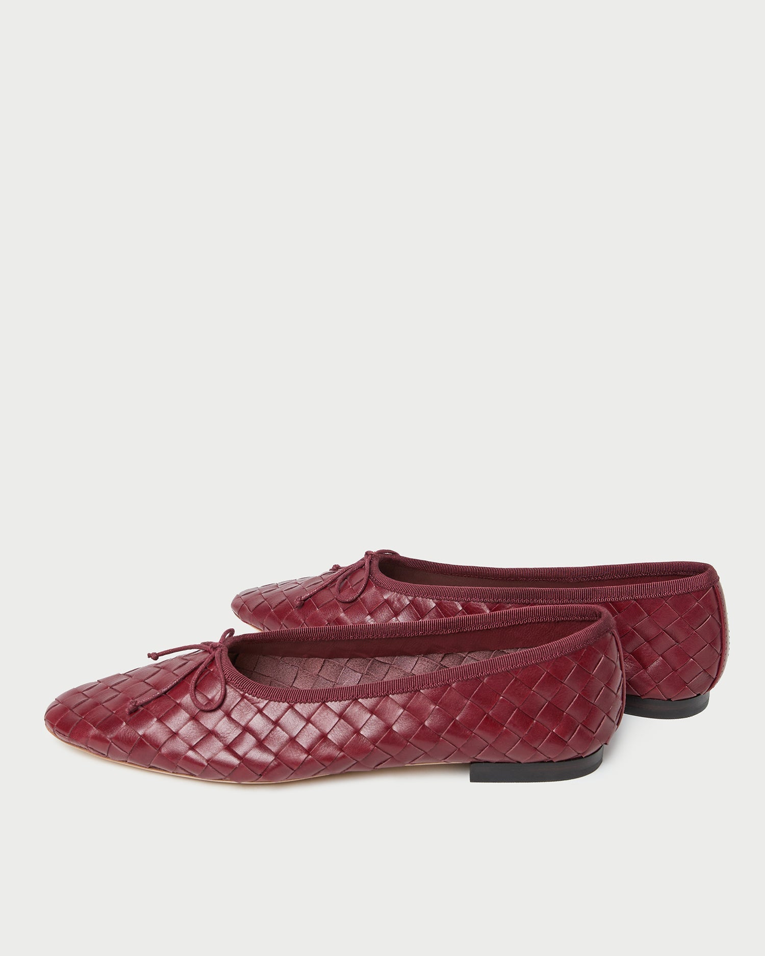 Loeffler Randall Women | Landry Wine Woven Ballet Flat