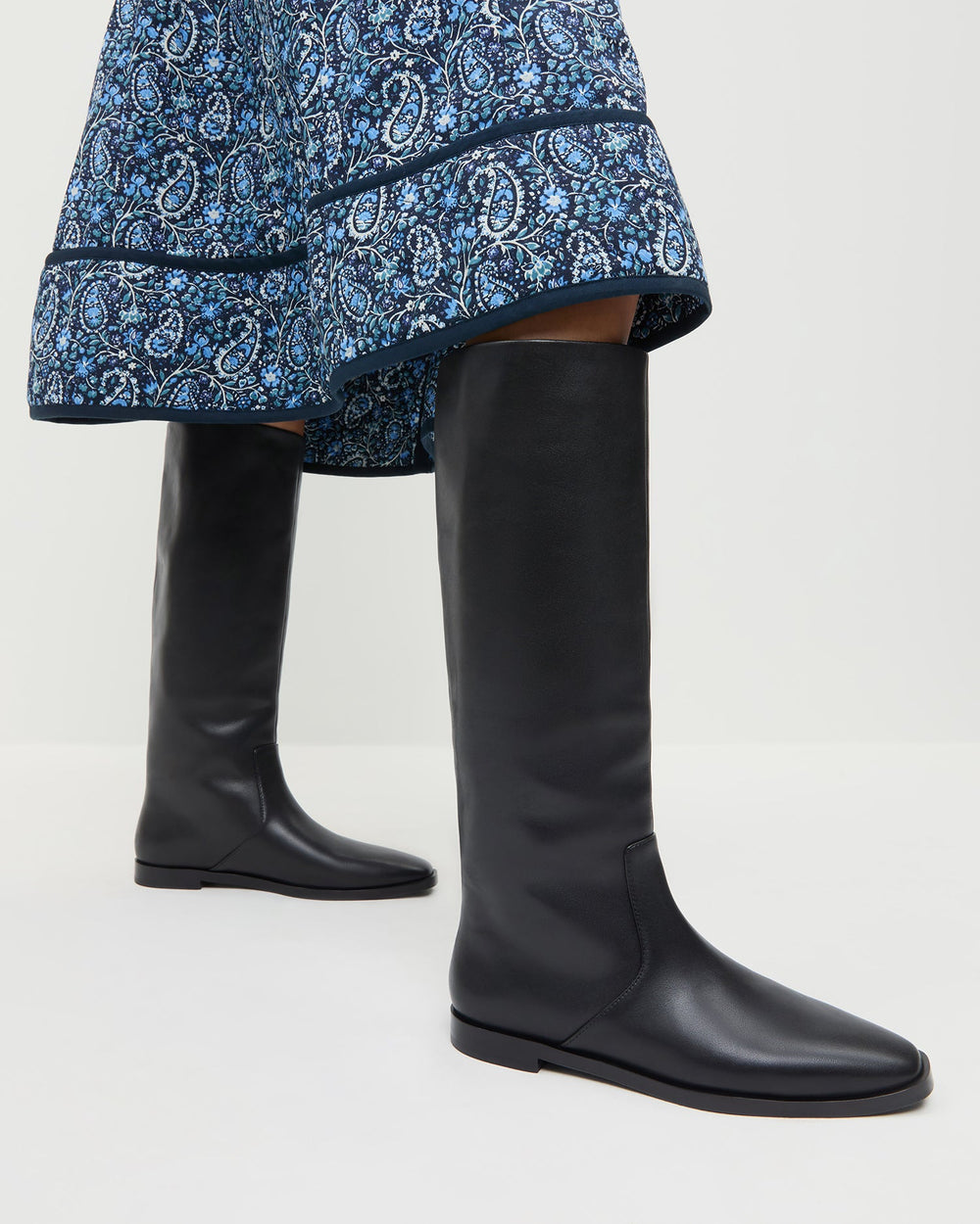 Tilly Black Leather Tall Boot | Women Loeffler Randall