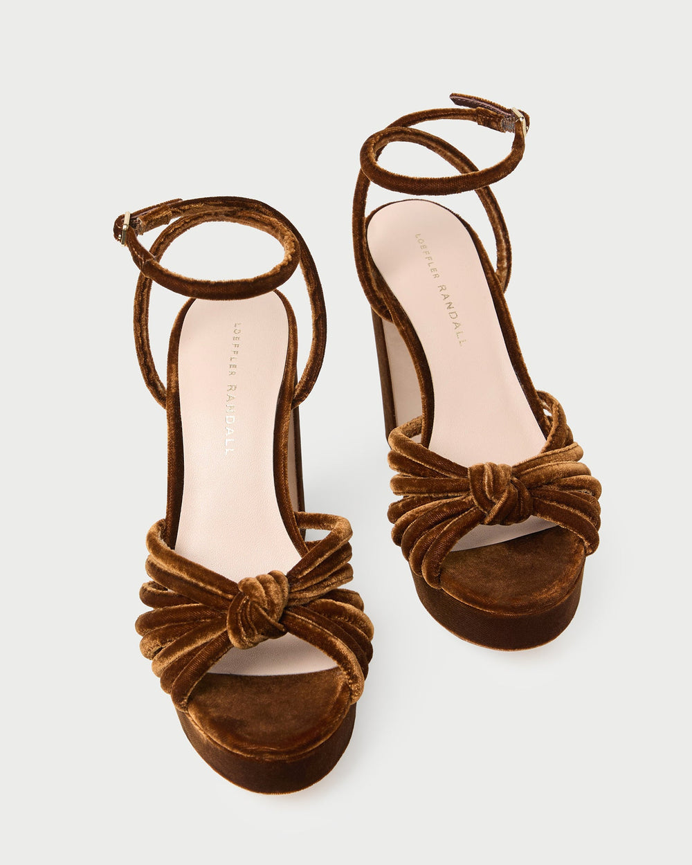 Loeffler Randall Women | Rivka Brown Velvet Platform Sandal