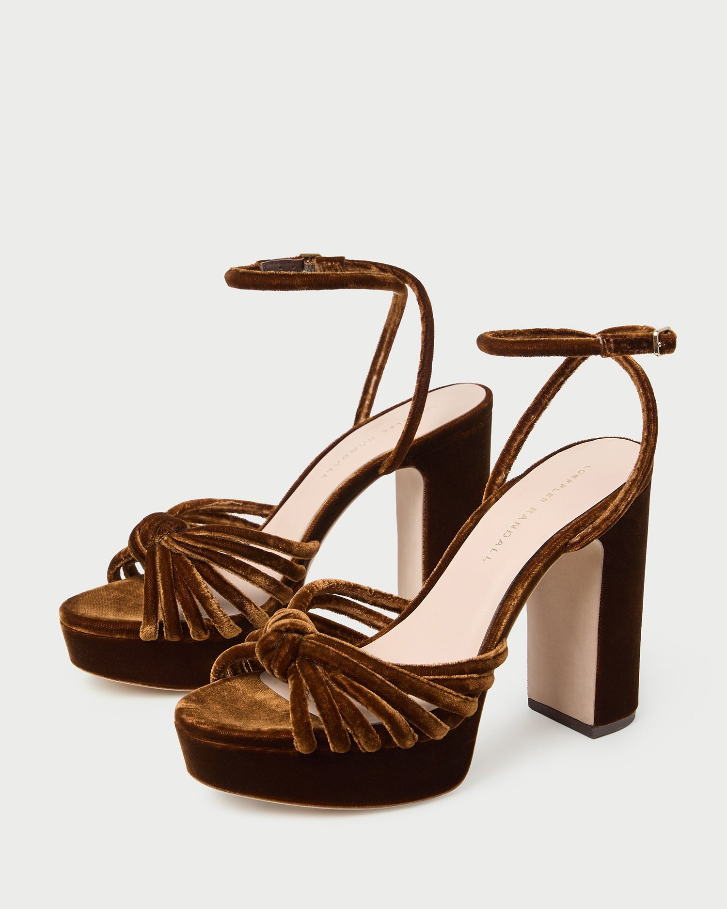 Loeffler Randall Women | Rivka Brown Velvet Platform Sandal